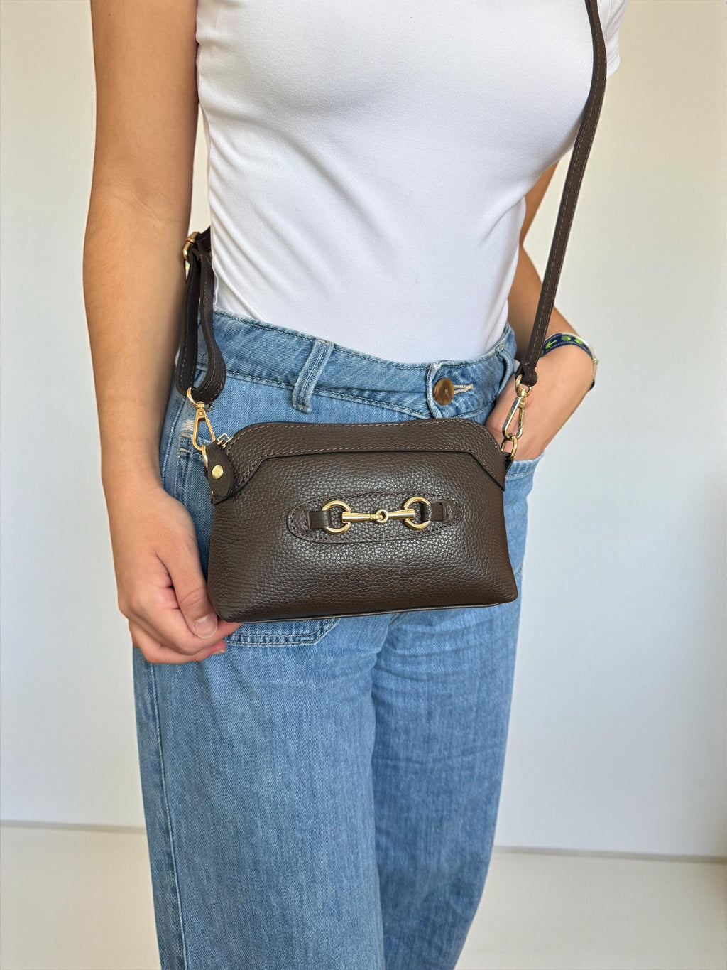 Classic Pebble Leather mini crossbody bag