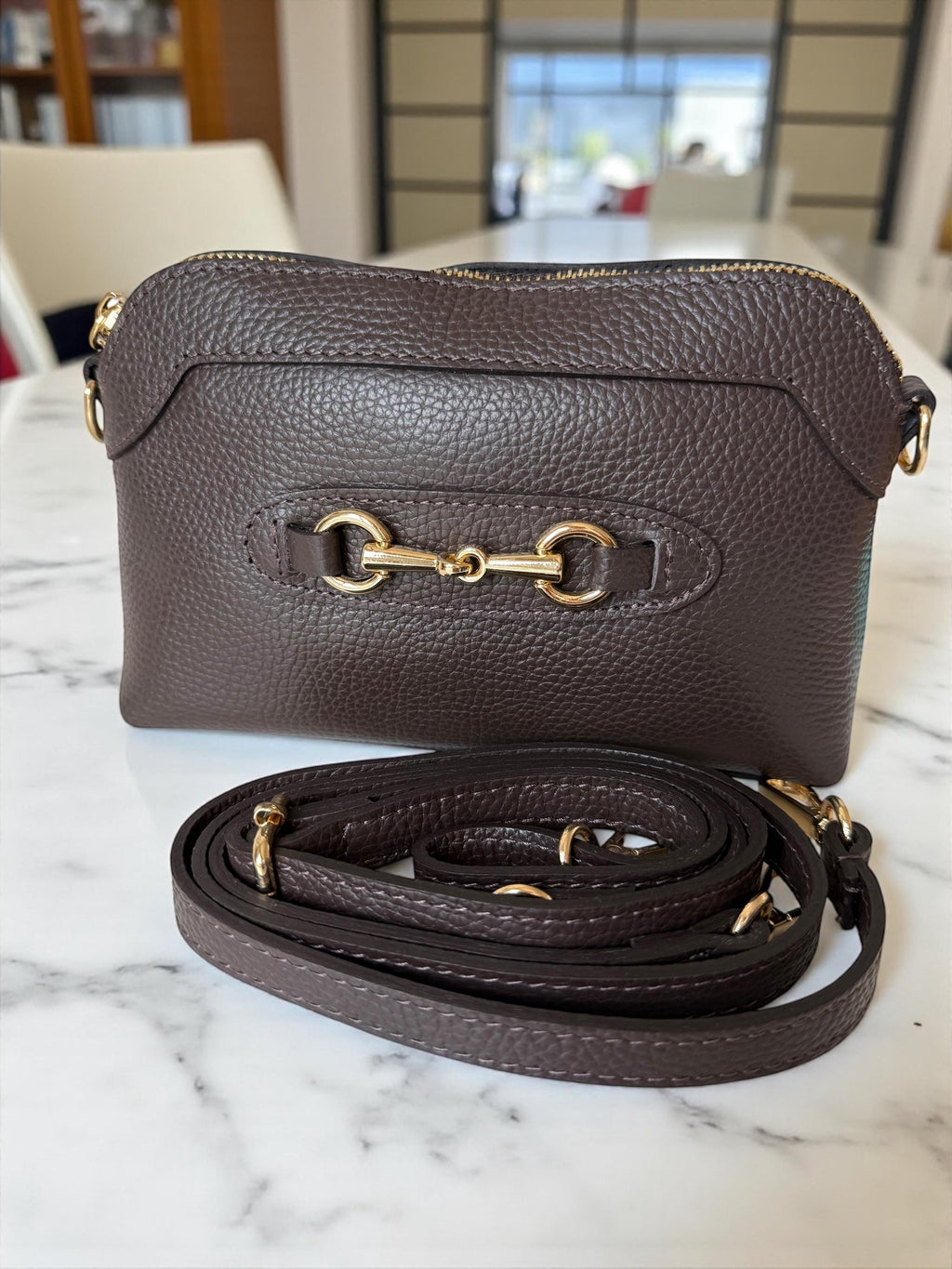 Classic Pebble Leather mini crossbody bag