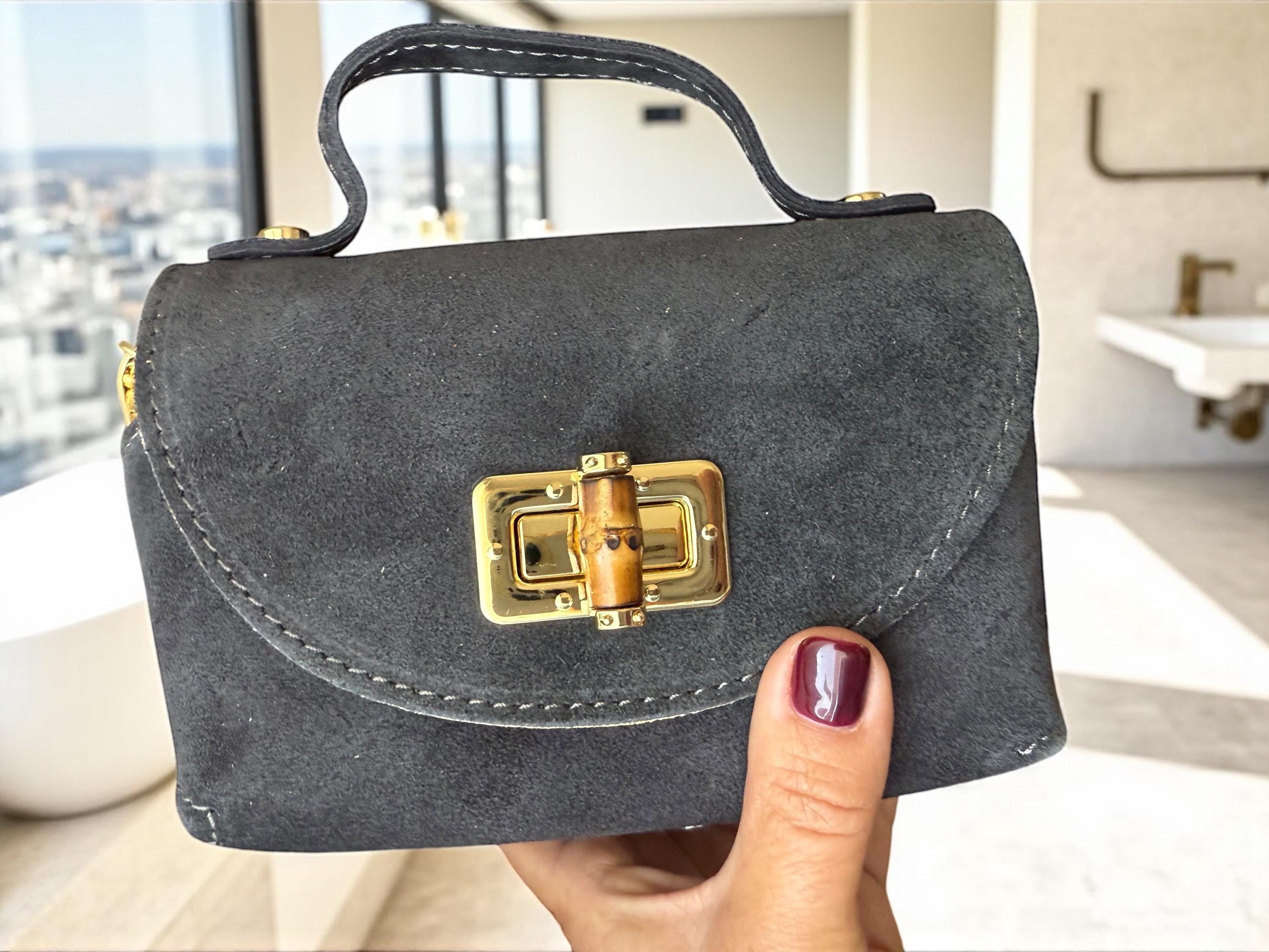 Earth tones Suede or Leather Mini Bag