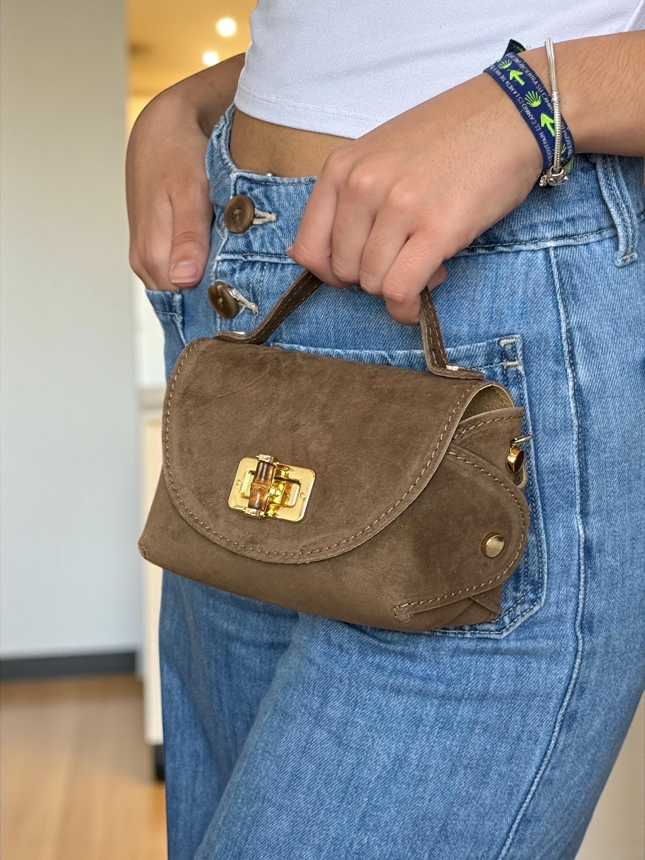Earth tones Suede or Leather Mini Bag