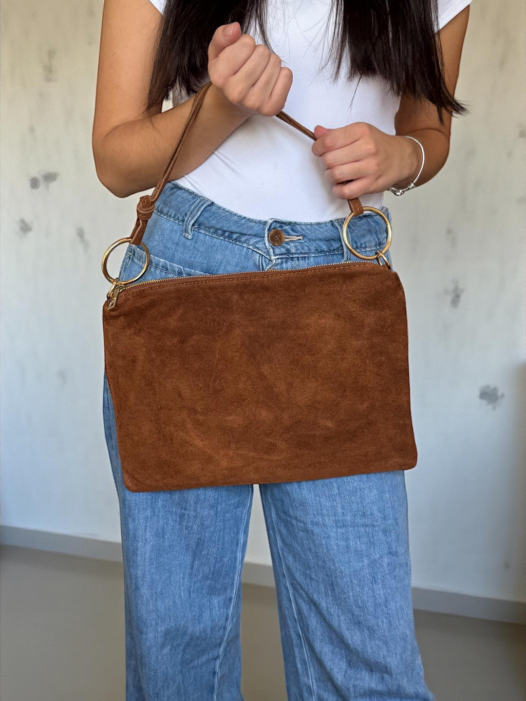 Boho Soft Suede Shoulder hobo Bag