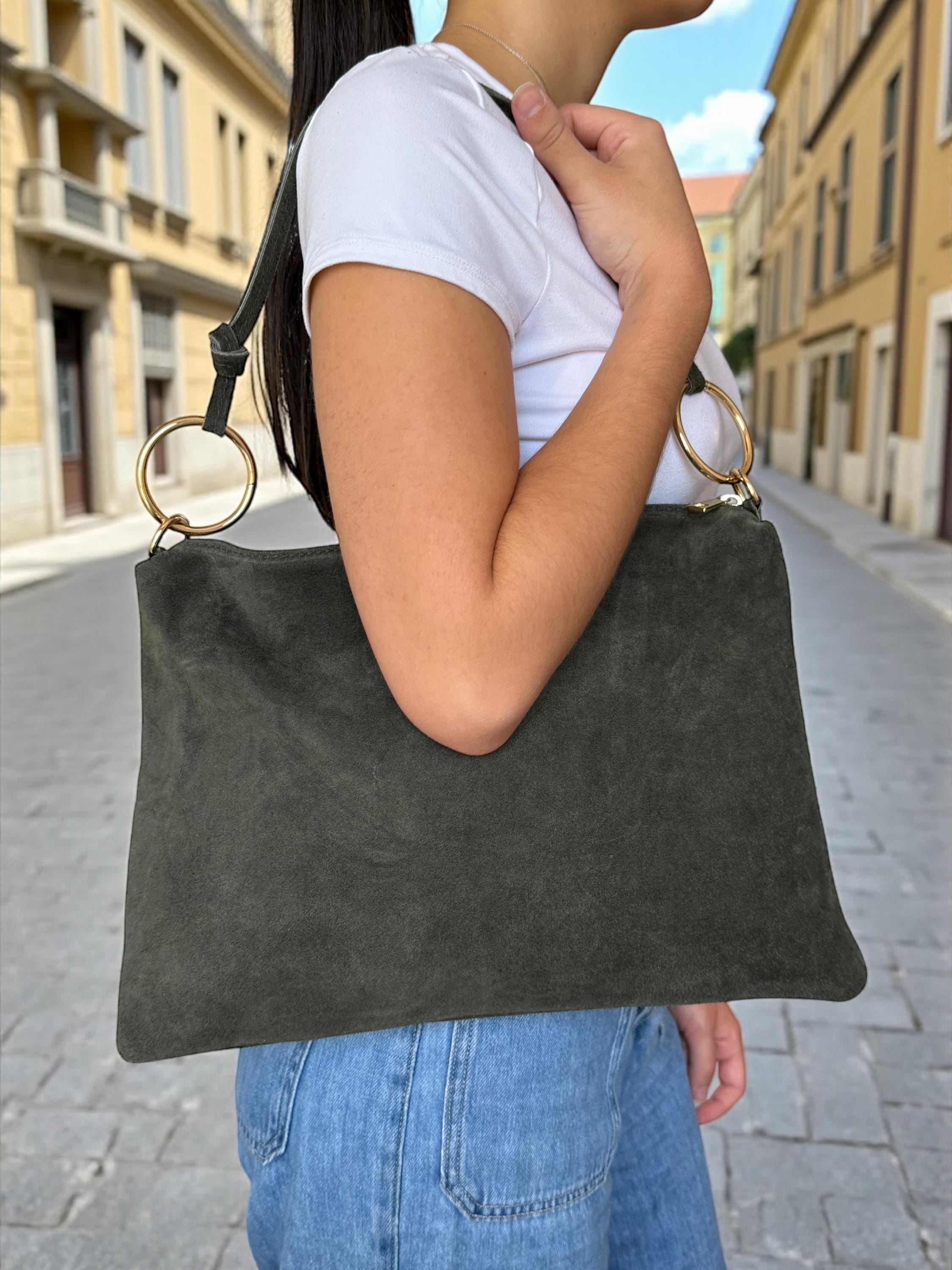 Boho Soft Suede Shoulder hobo Bag