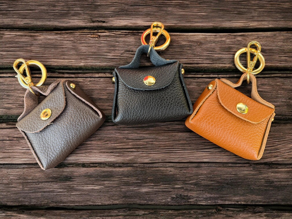 Leather Mini Handbag Charm