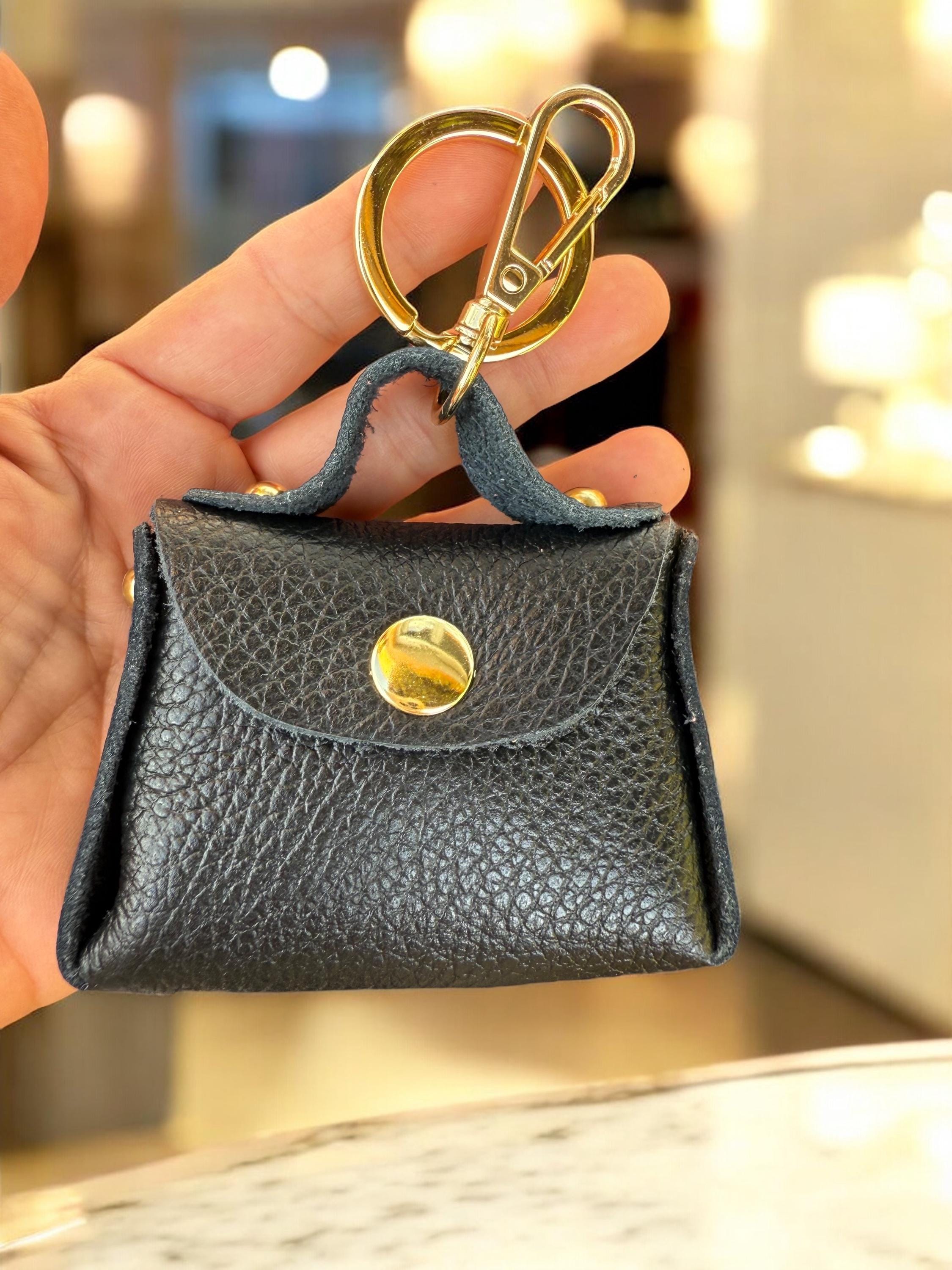 Leather Mini Handbag Charm