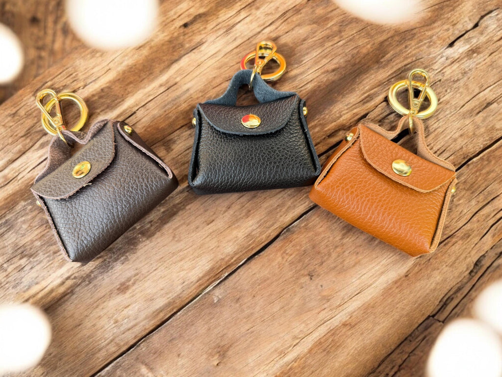 Leather Mini Handbag Charm