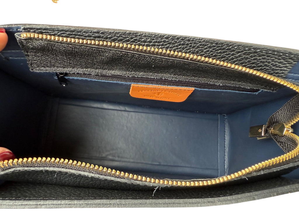 Satchel in Leopard Pony Hair & Genuine Pebbled Leather