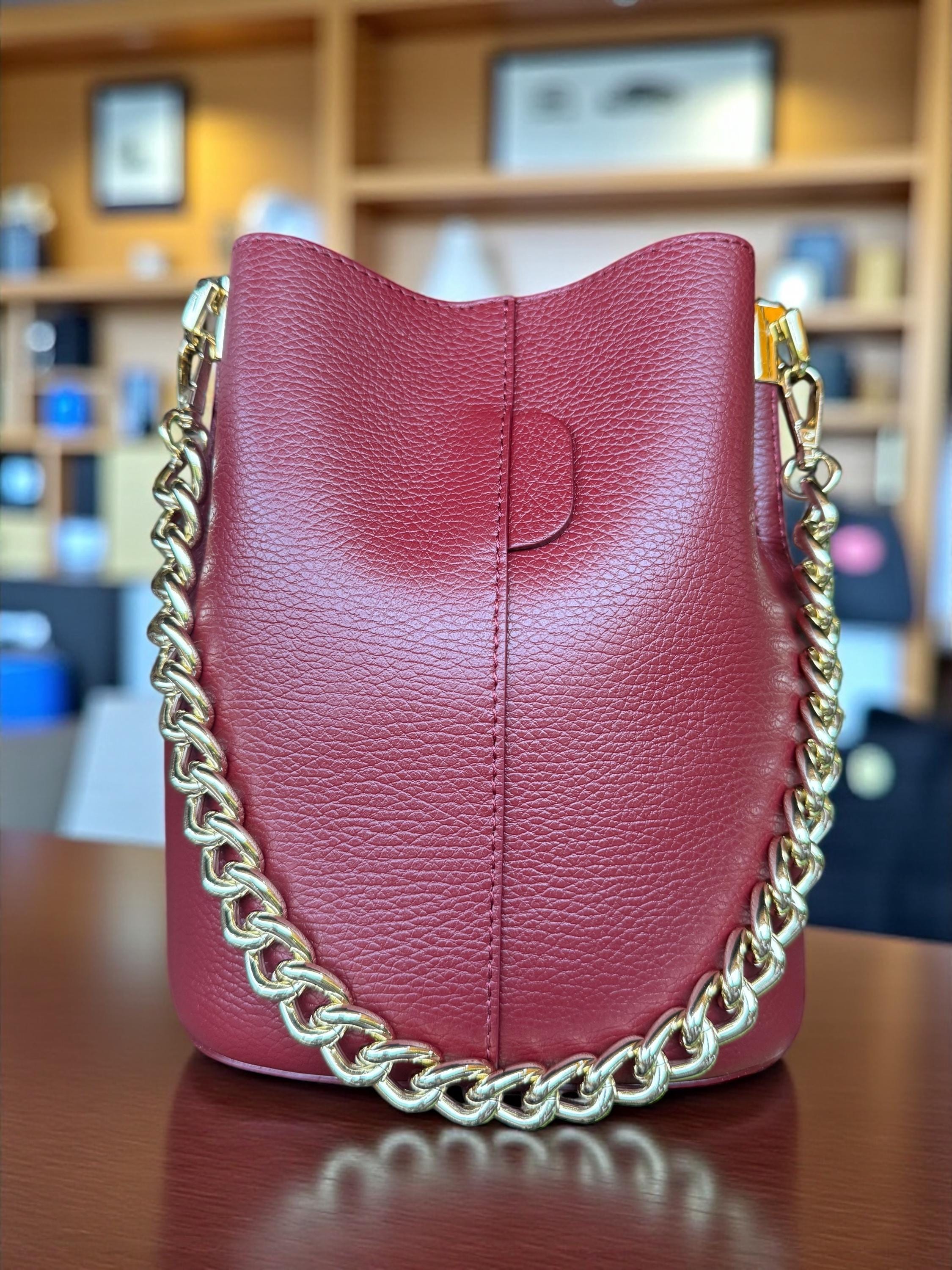 Italian Leather Bucket Bag