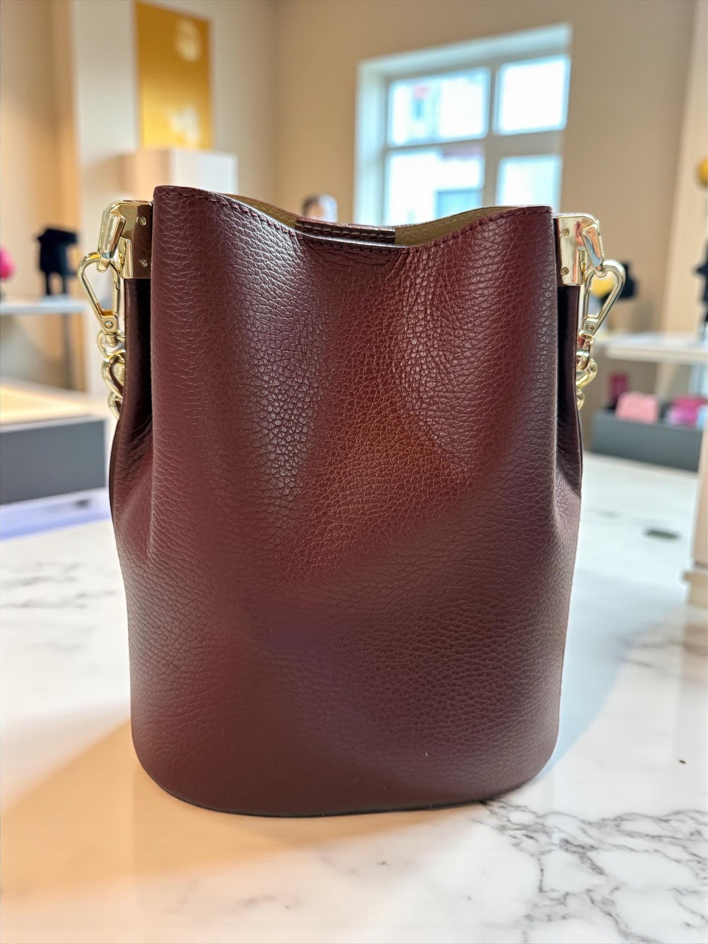 Italian Leather Bucket Bag