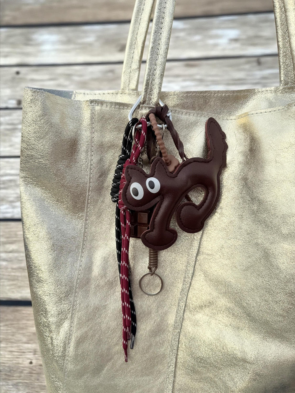 Leather Cat Charm for Bags –