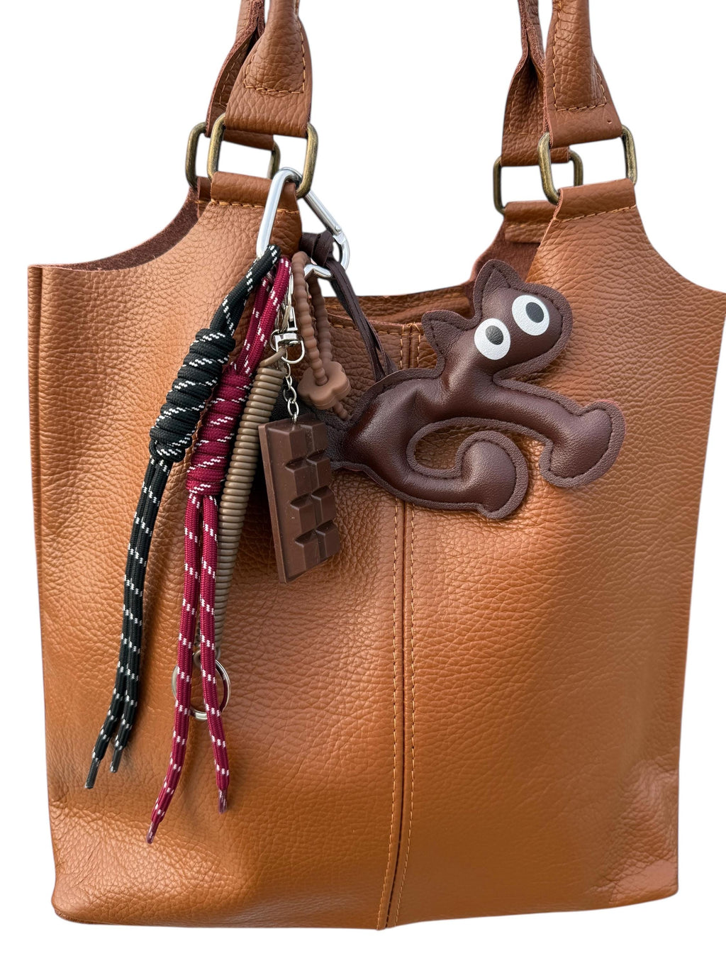 Leather Cat Charm for Bags –