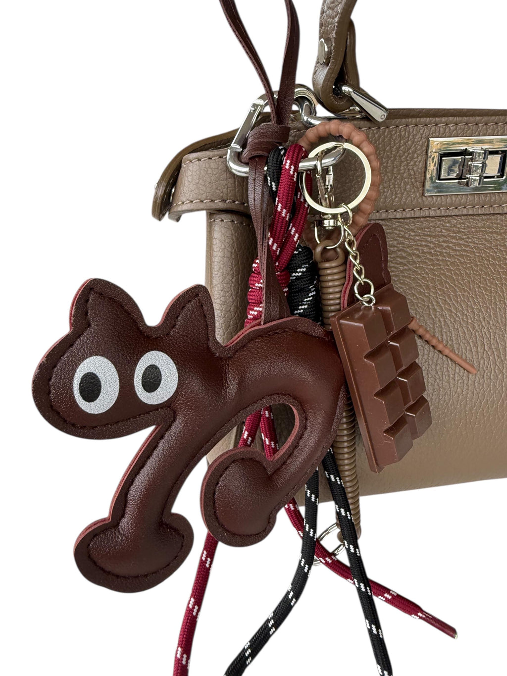 Leather Cat Charm for Bags –