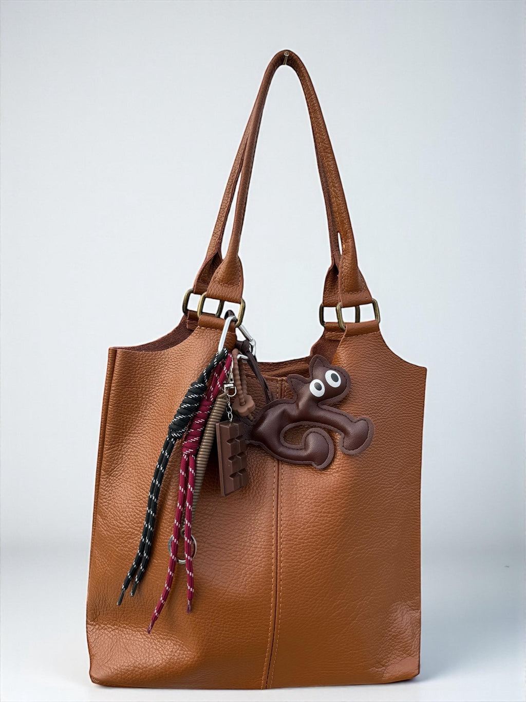 Leather Cat Charm for Bags –