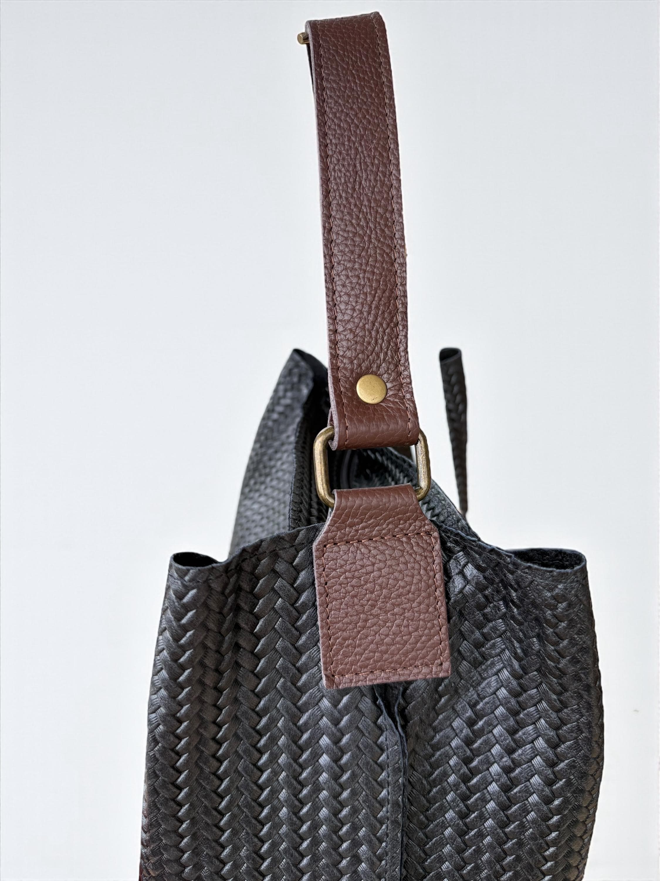 Woven Leather Tote