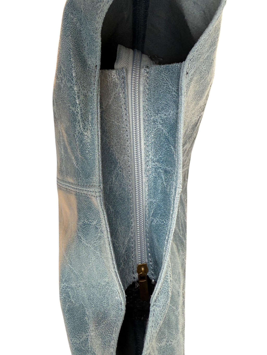 Genuine Leather Camel, brown, Blue boho hobo bag