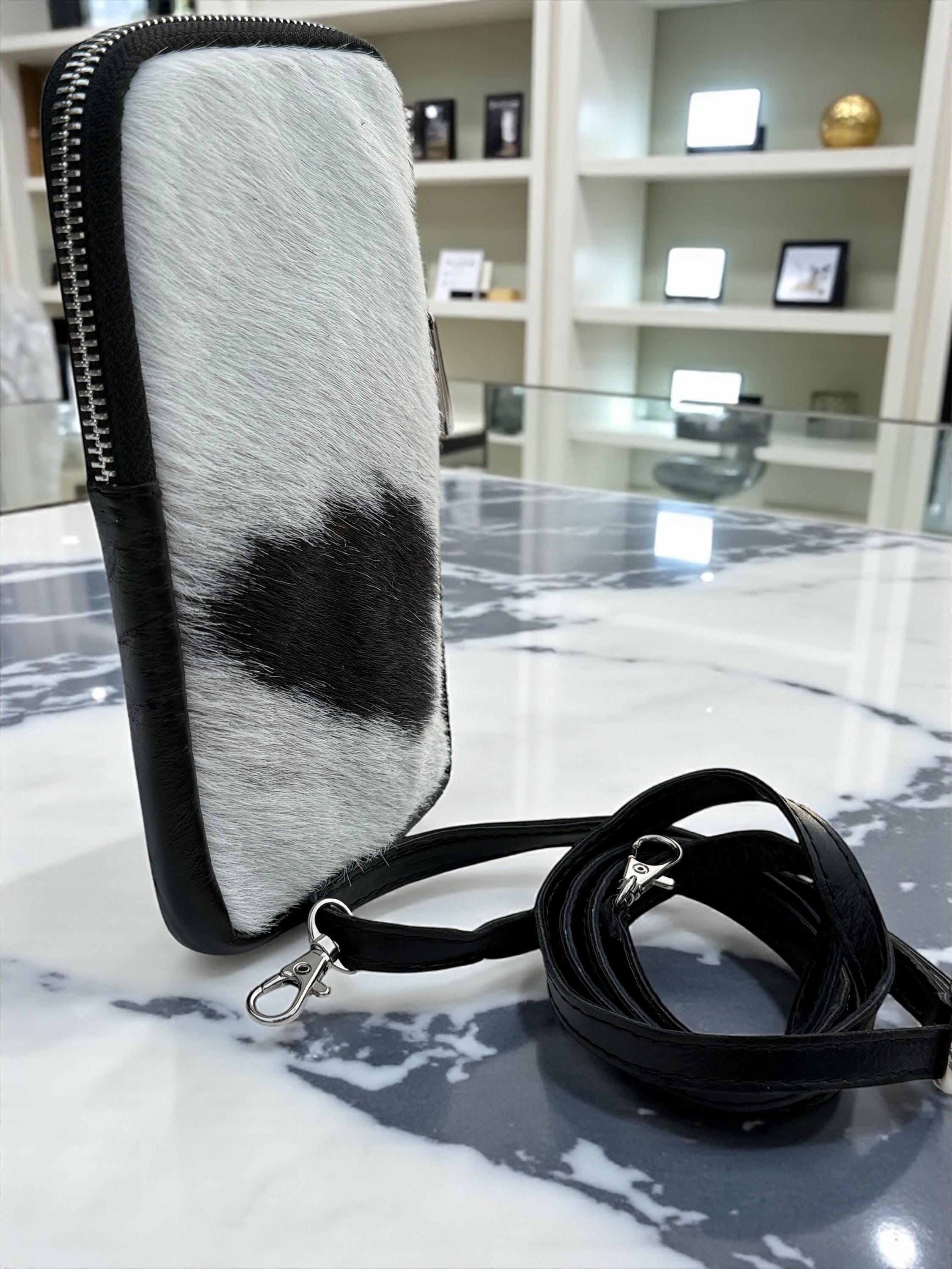 Cow Print genuine leather Phone Bag