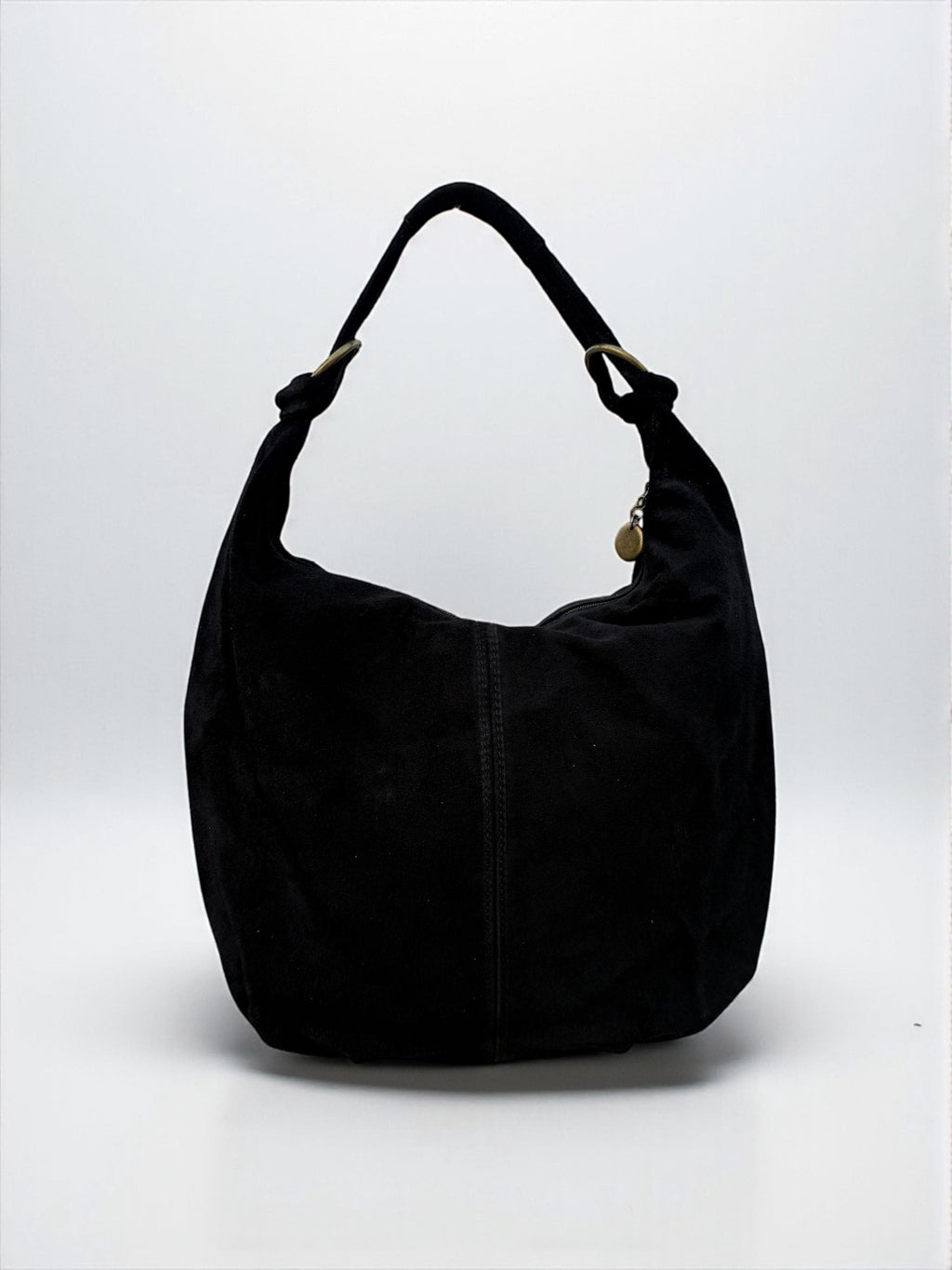Brown Suede hobo Tote Bag