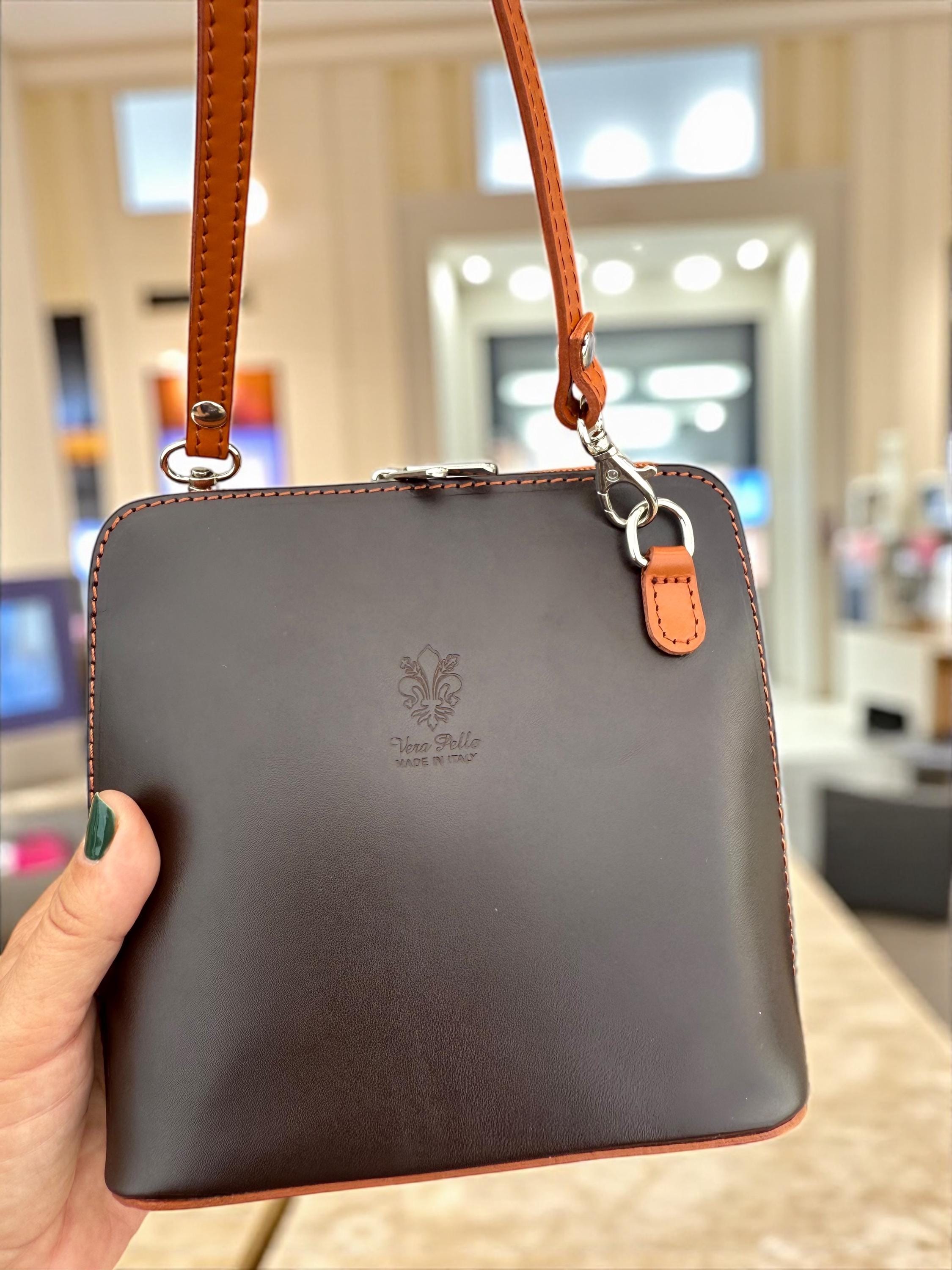 Structured Leather Earth tones Mini Bag