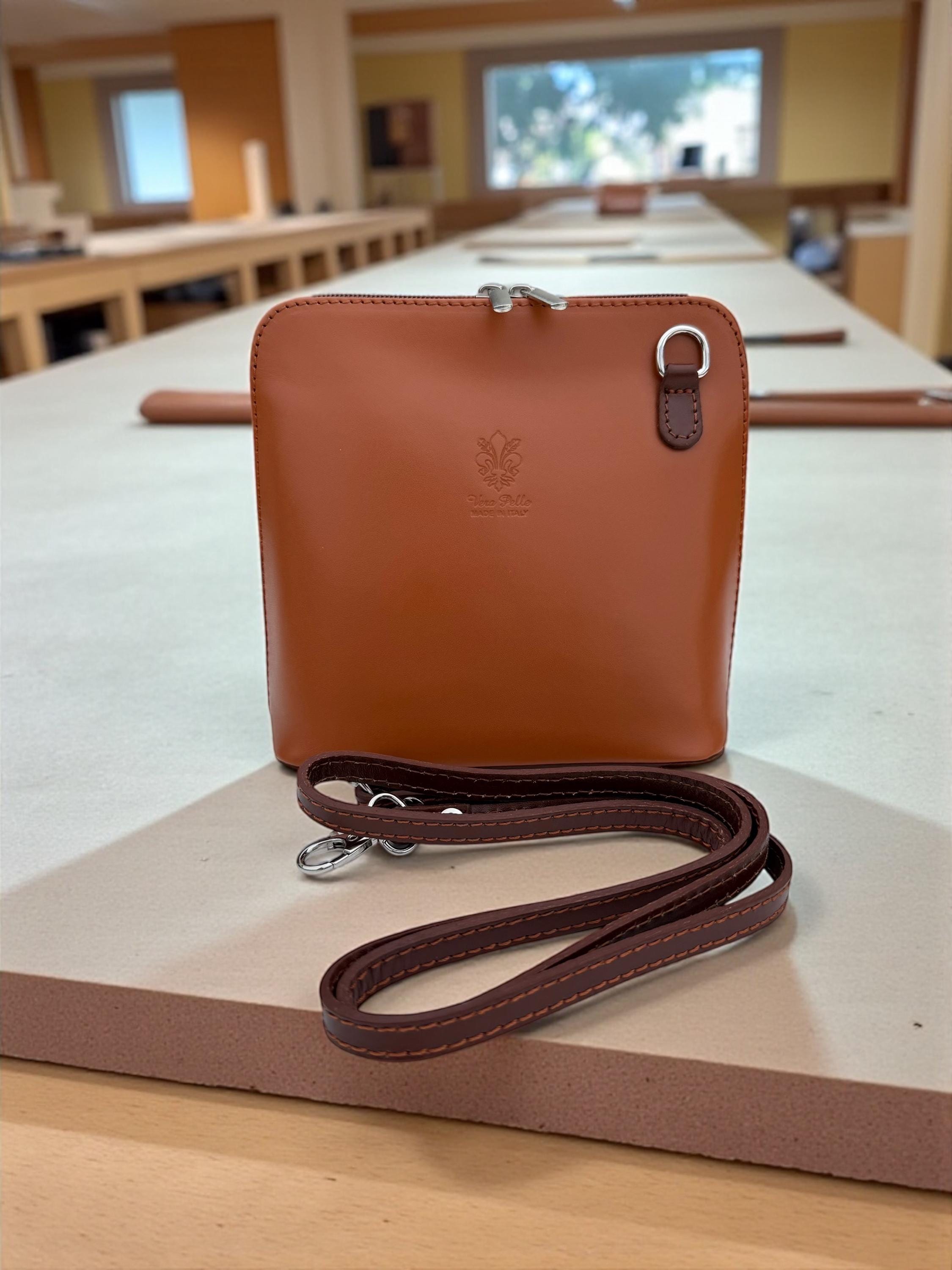 Structured Leather Earth tones Mini Bag