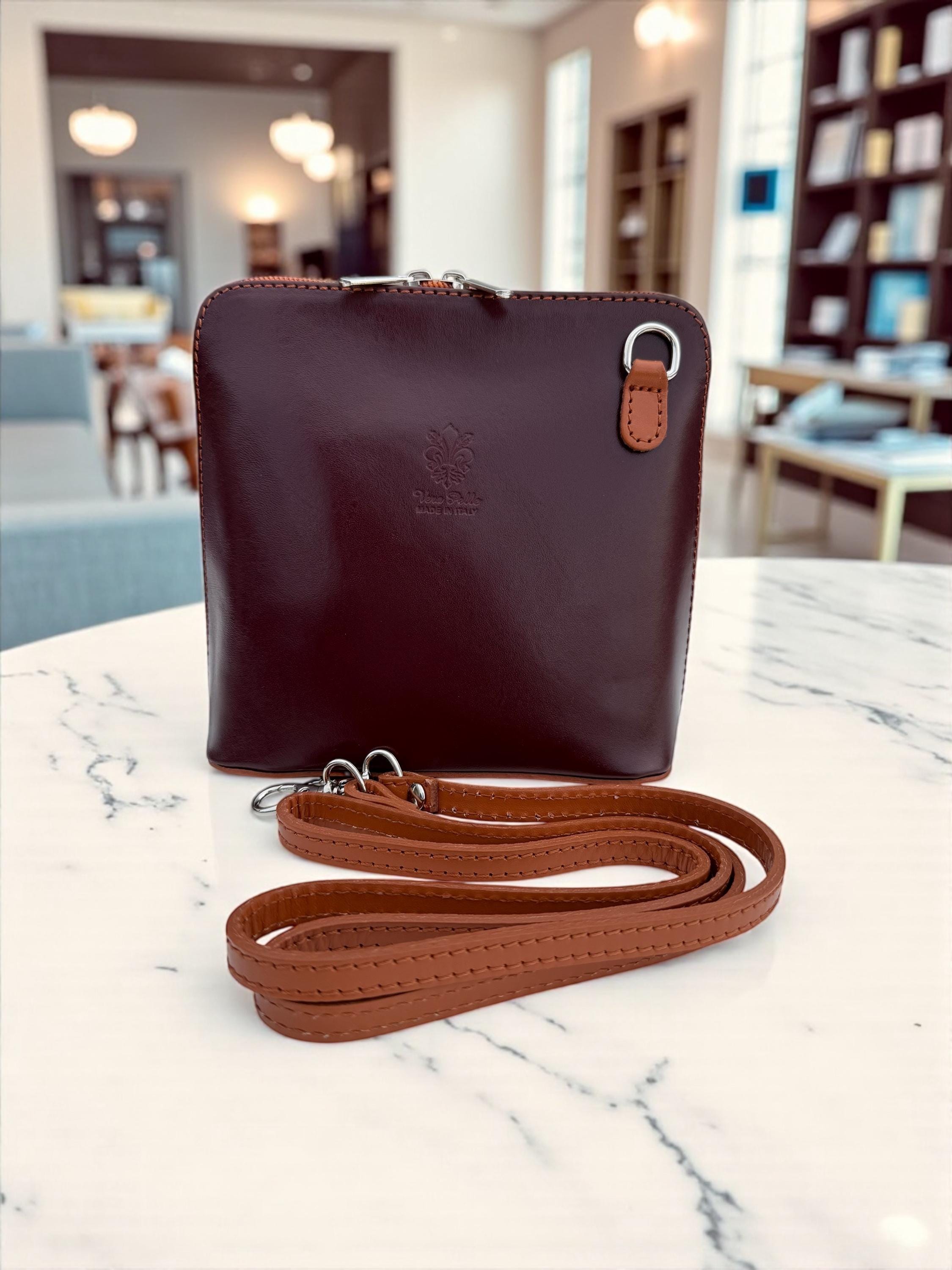 Structured Leather Earth tones Mini Bag