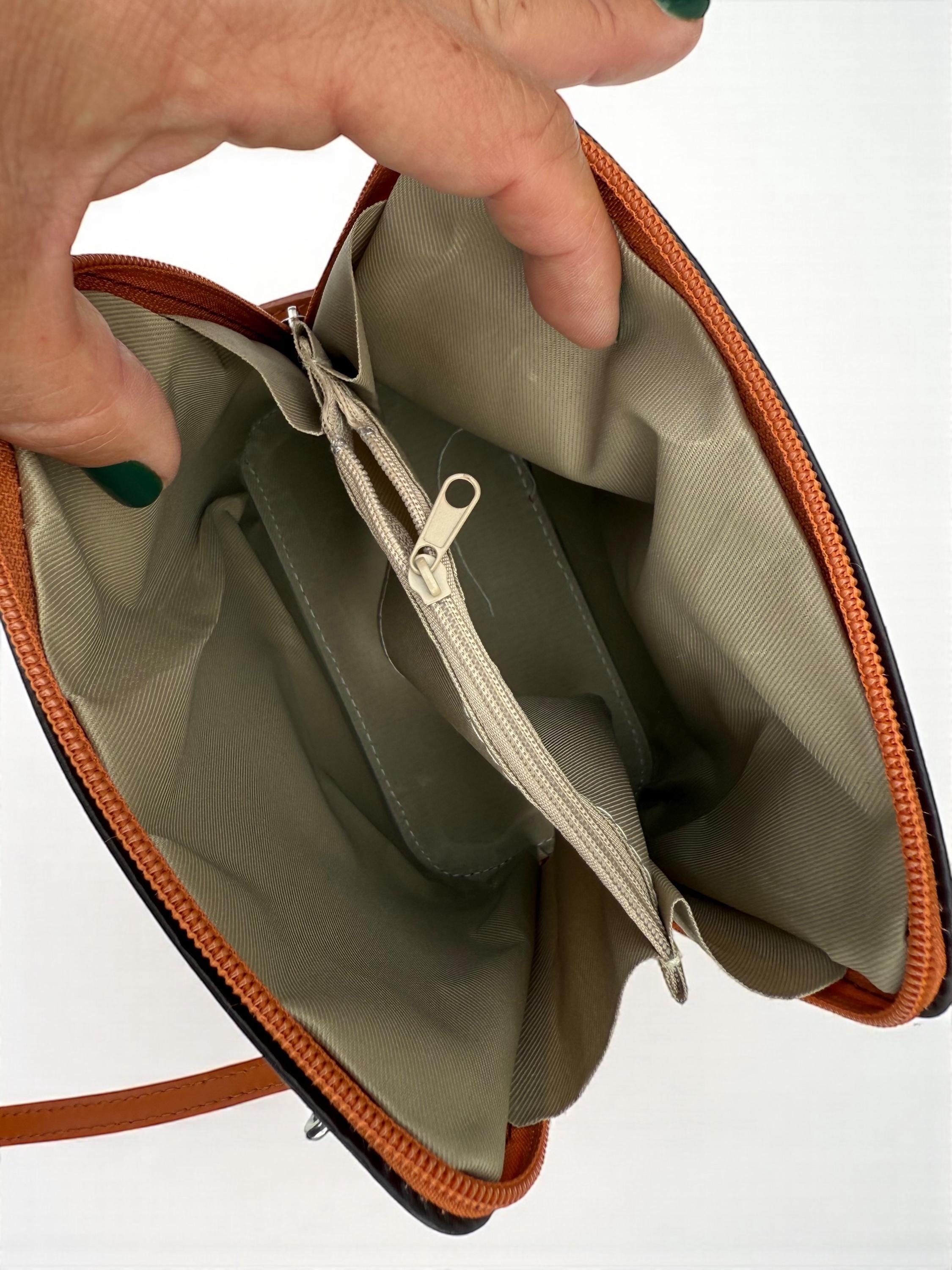 Structured Leather Earth tones Mini Bag