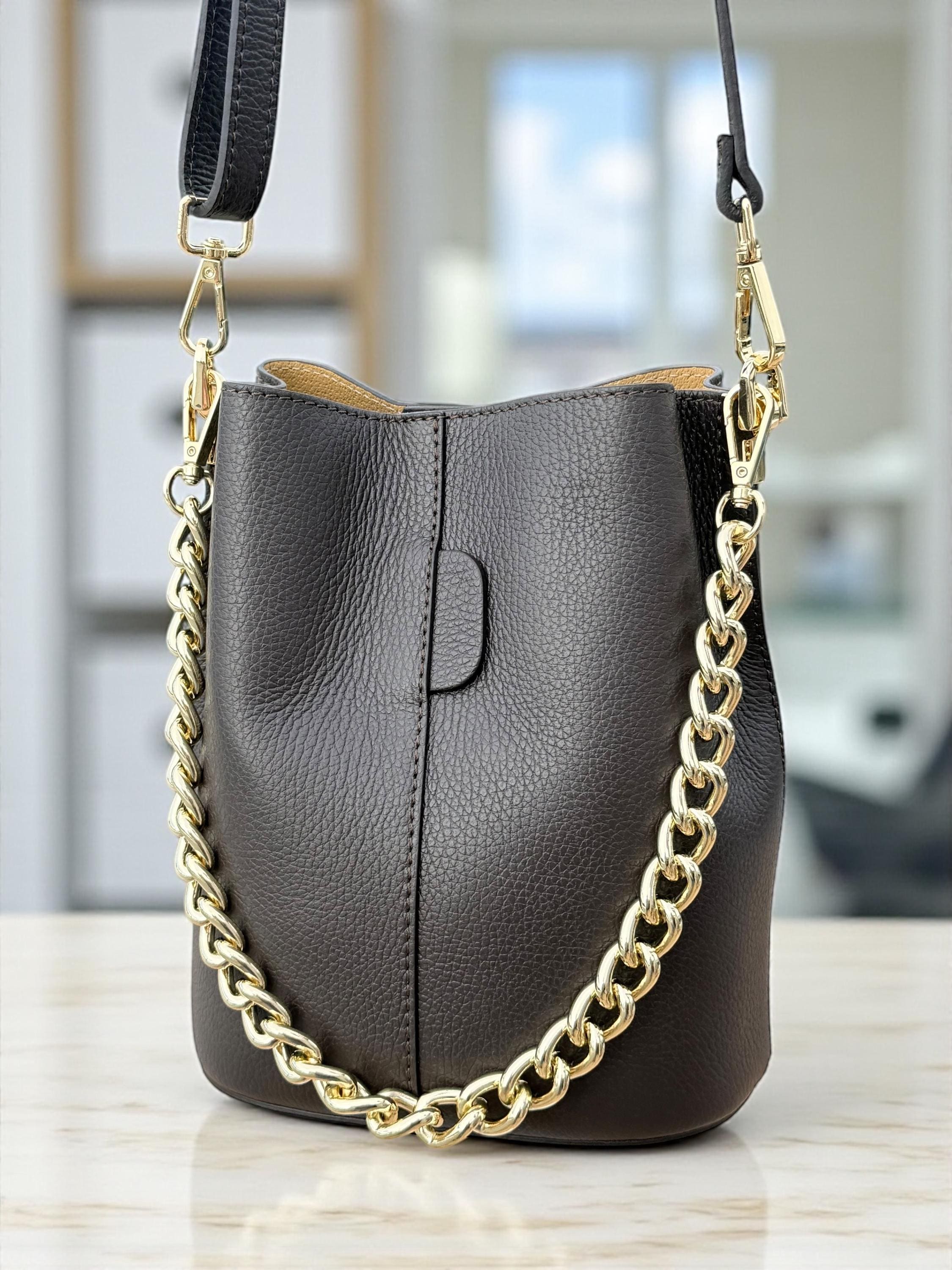 Leather Bucket Bag
