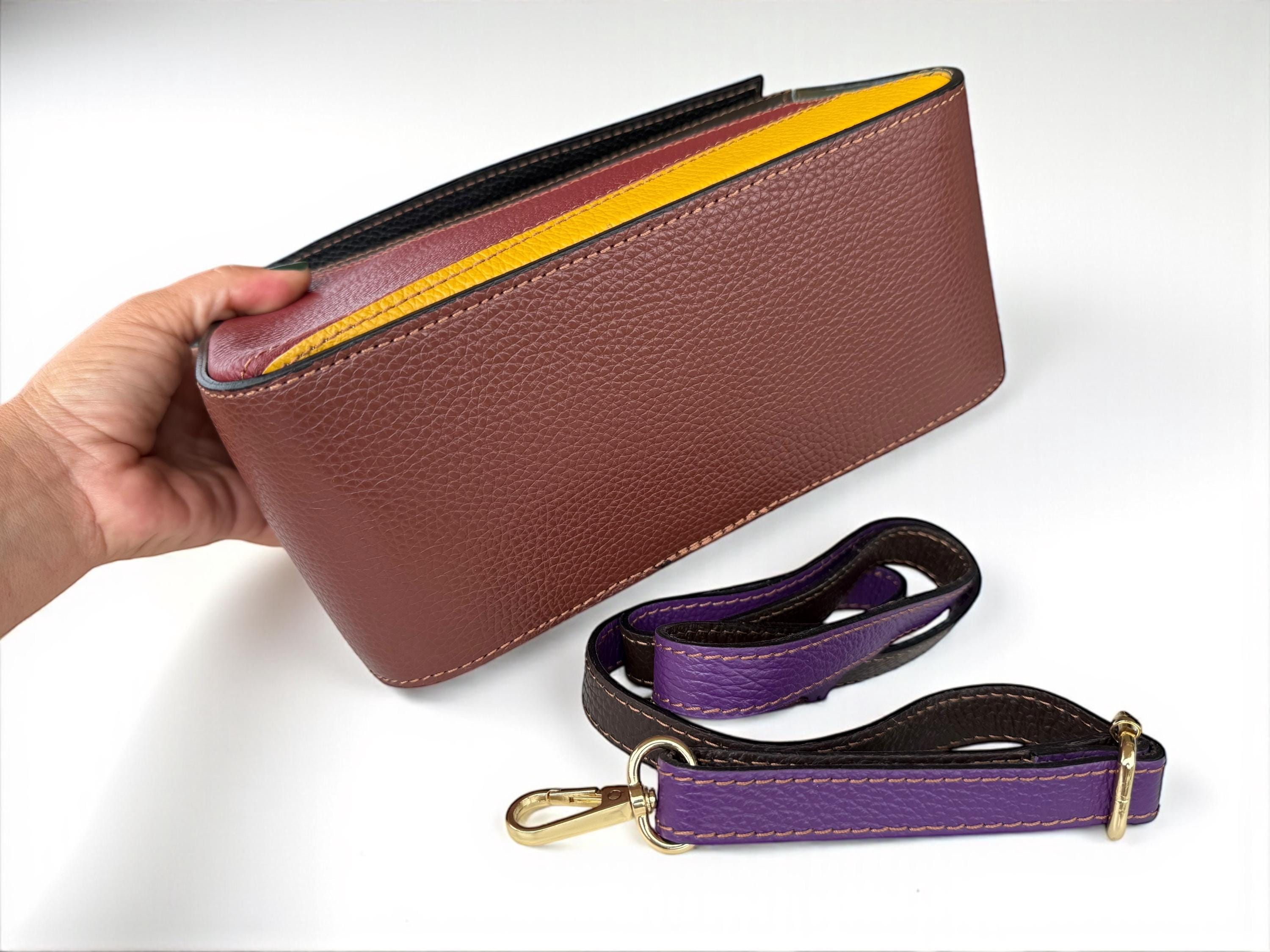 Genuine Leather Multicolor Handbag