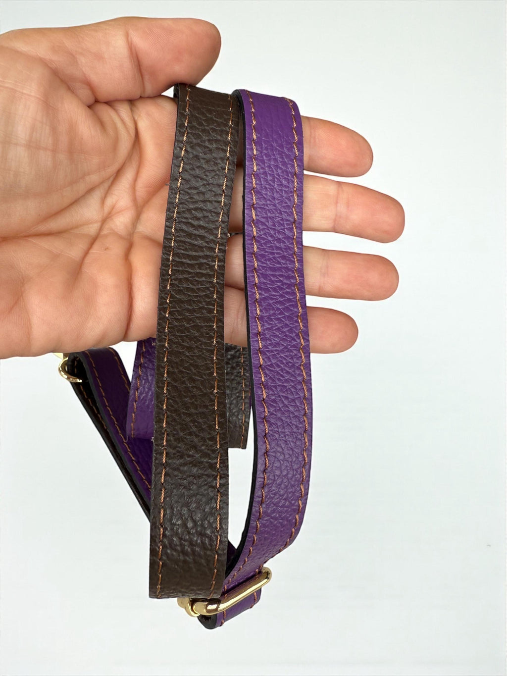 Genuine Leather Multicolor Handbag