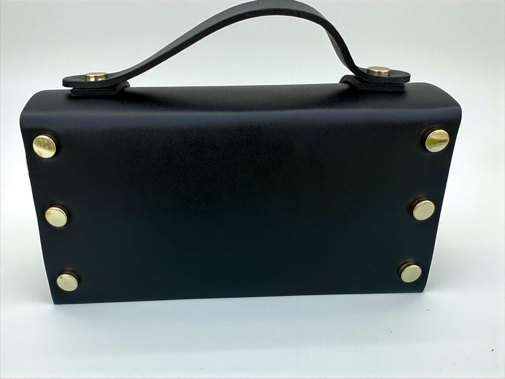 Leather Structured Mini Box Bag