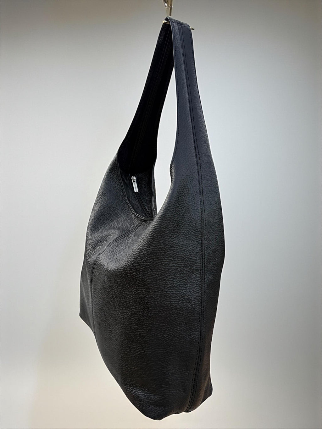Black leather laptop bag Paloma Palomo