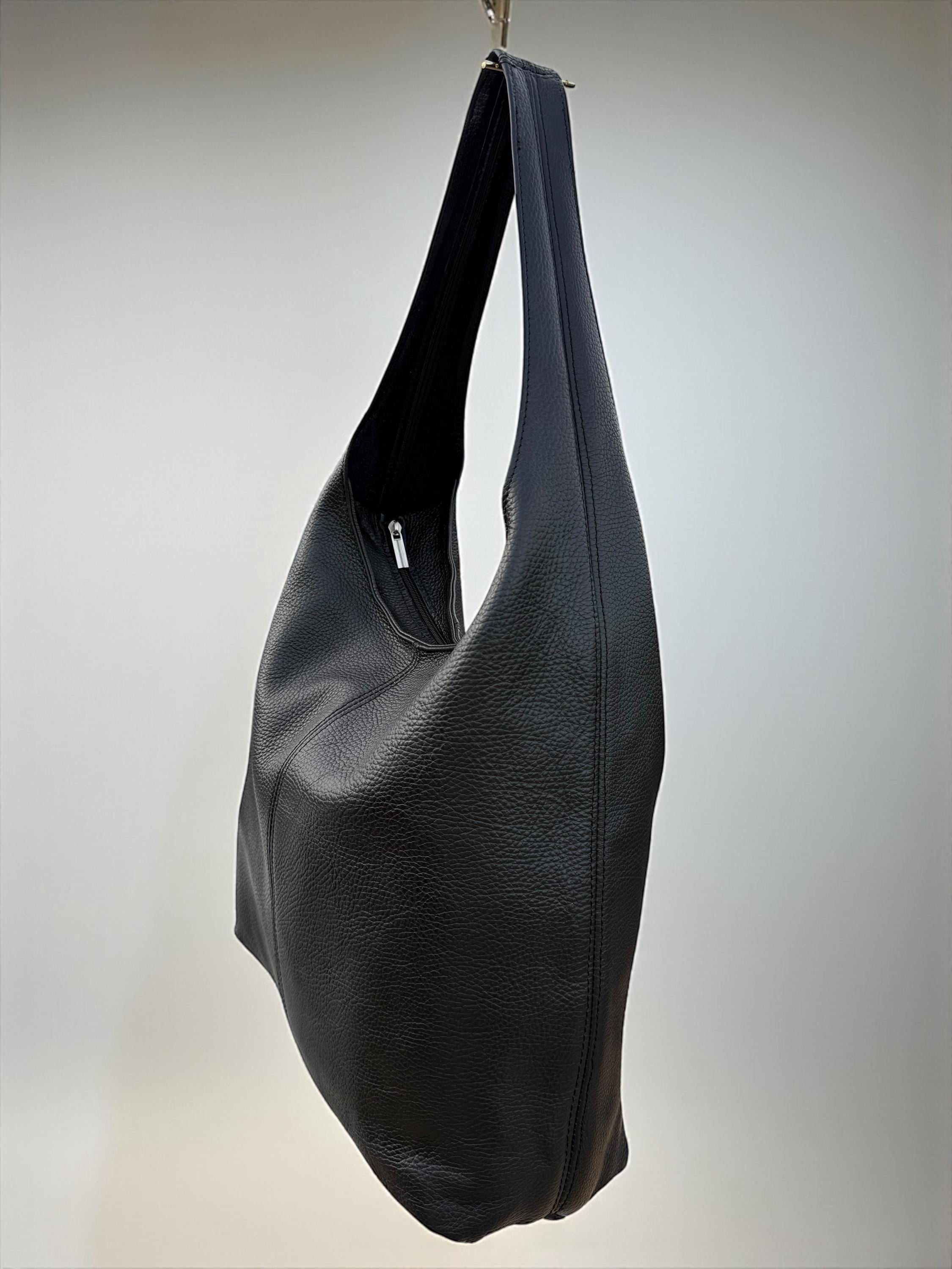 Black leather laptop bag Paloma Palomo