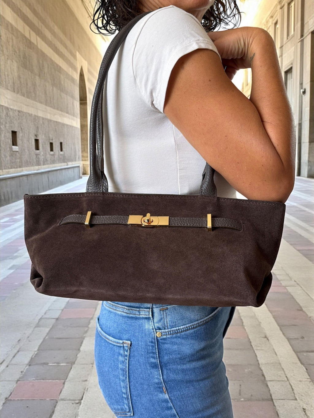 Leather baguette
