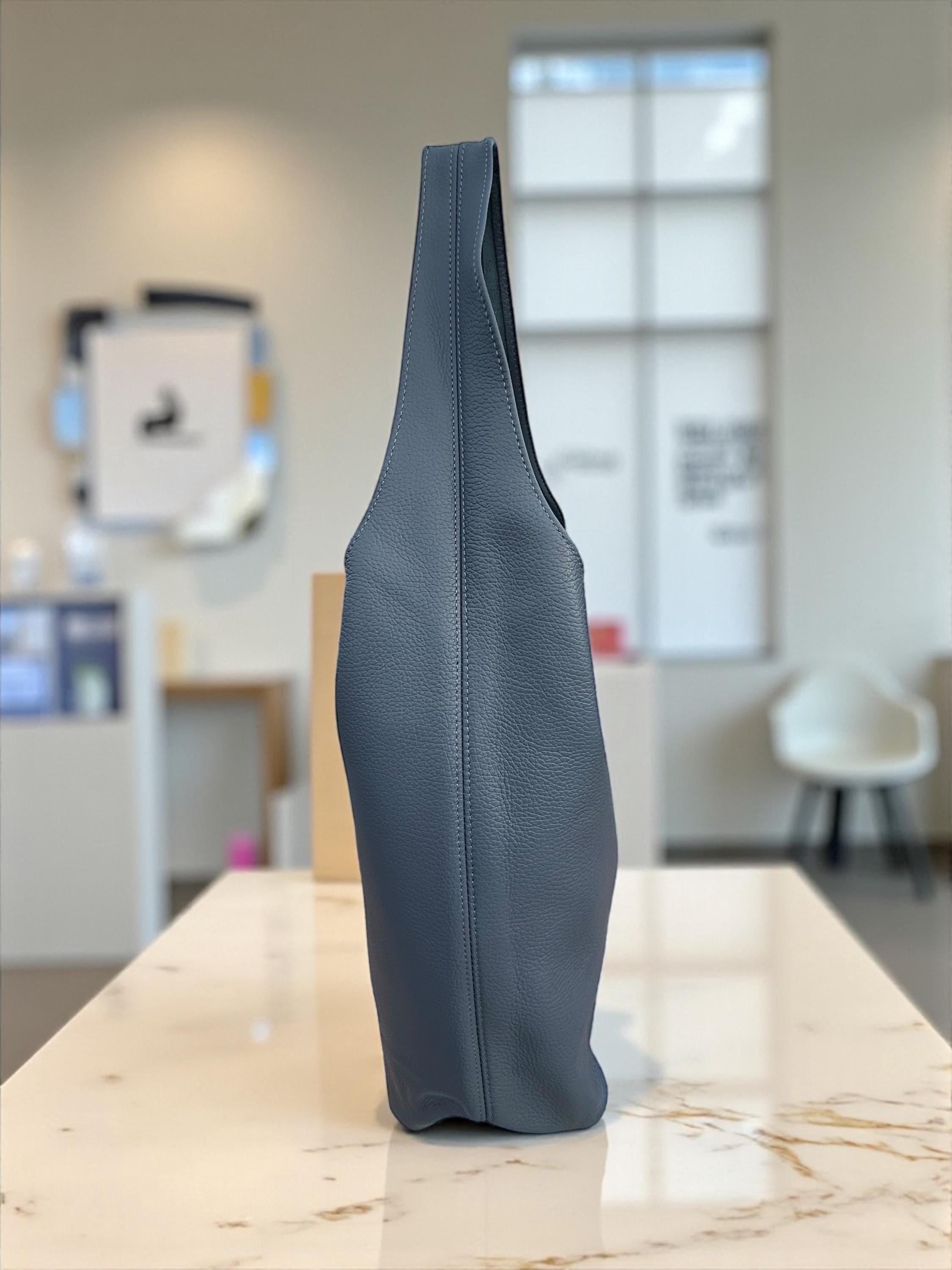 Light blue leather tote bag/1 Paloma Palomo