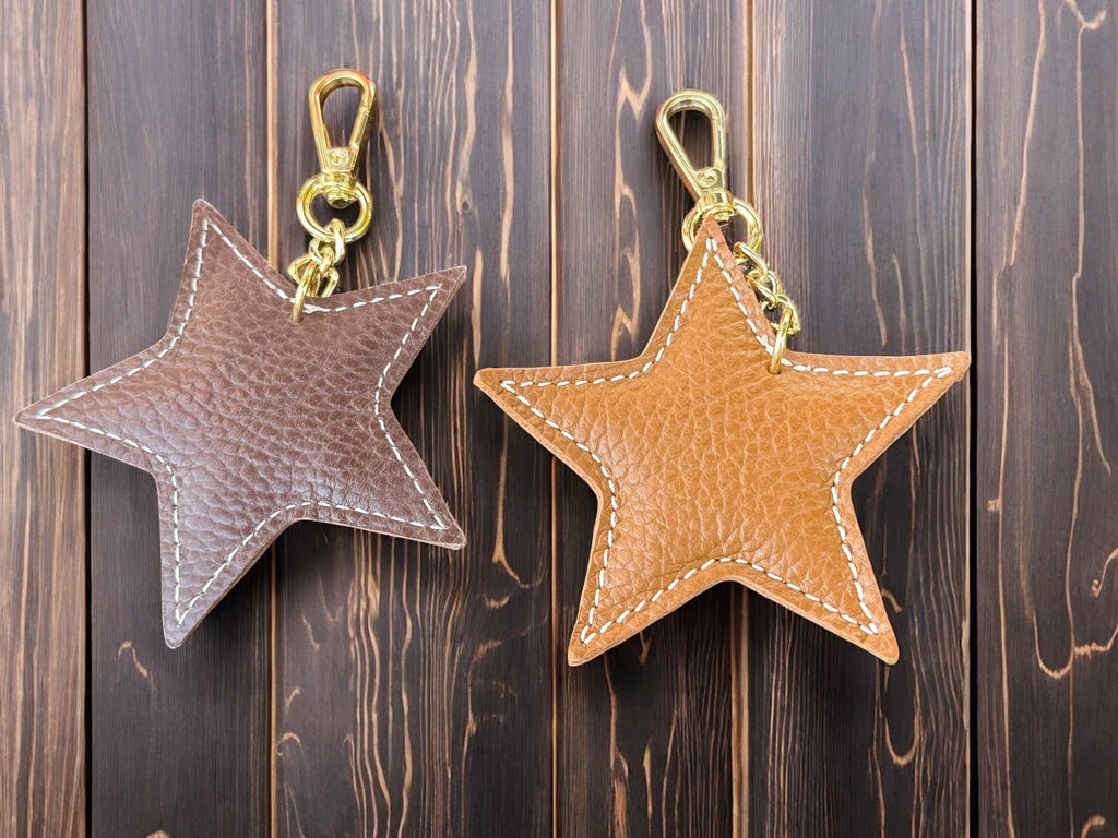 luxury leather keychain