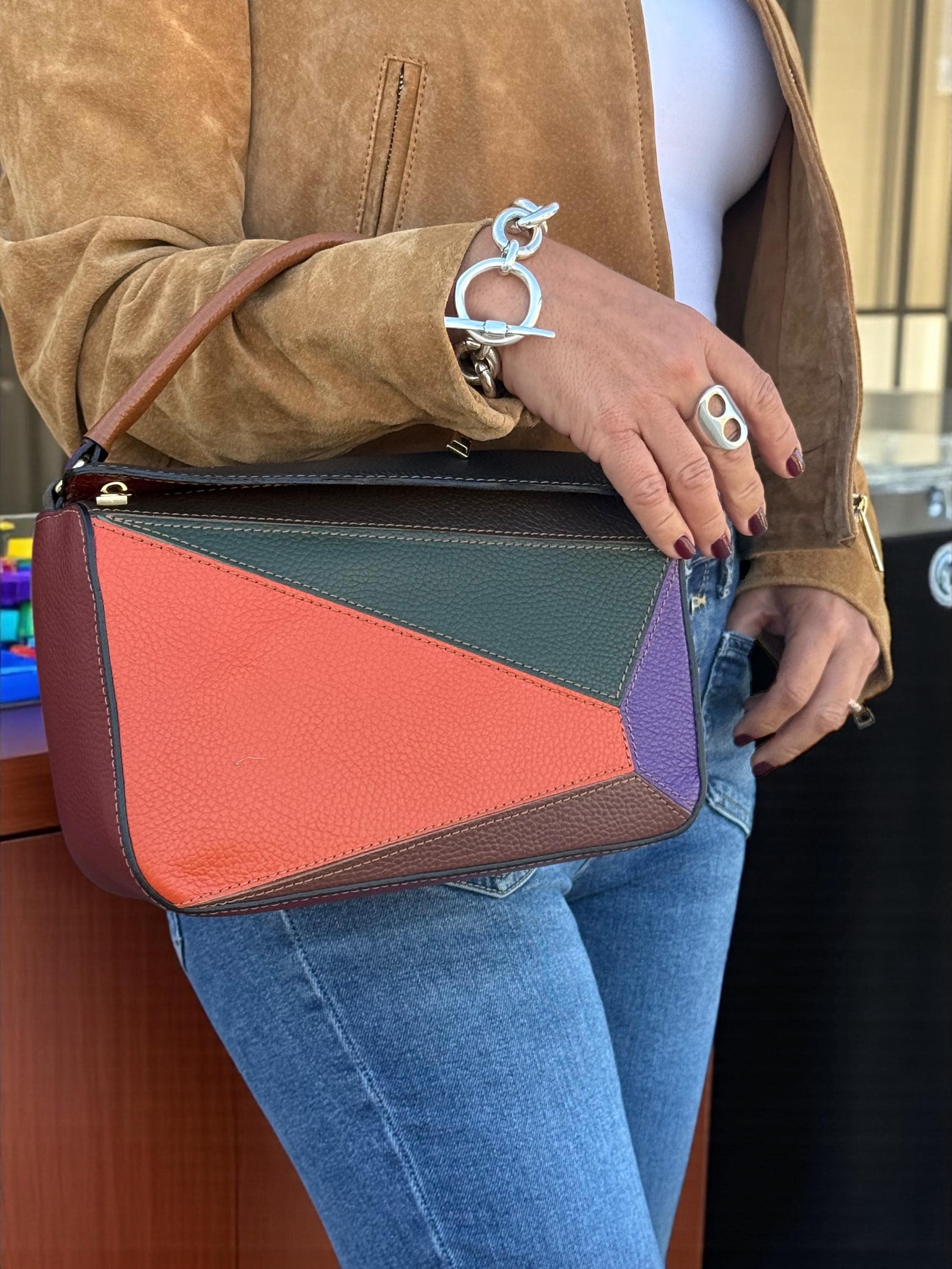 Leather italian crossbag