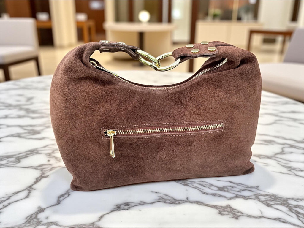 Big size suede bag