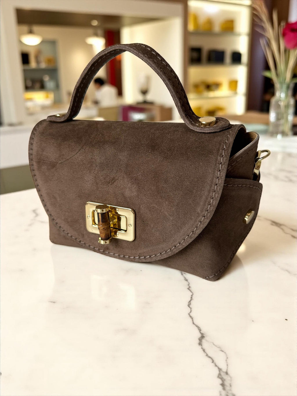 brown chocolate mini handbag Paloma Palomo