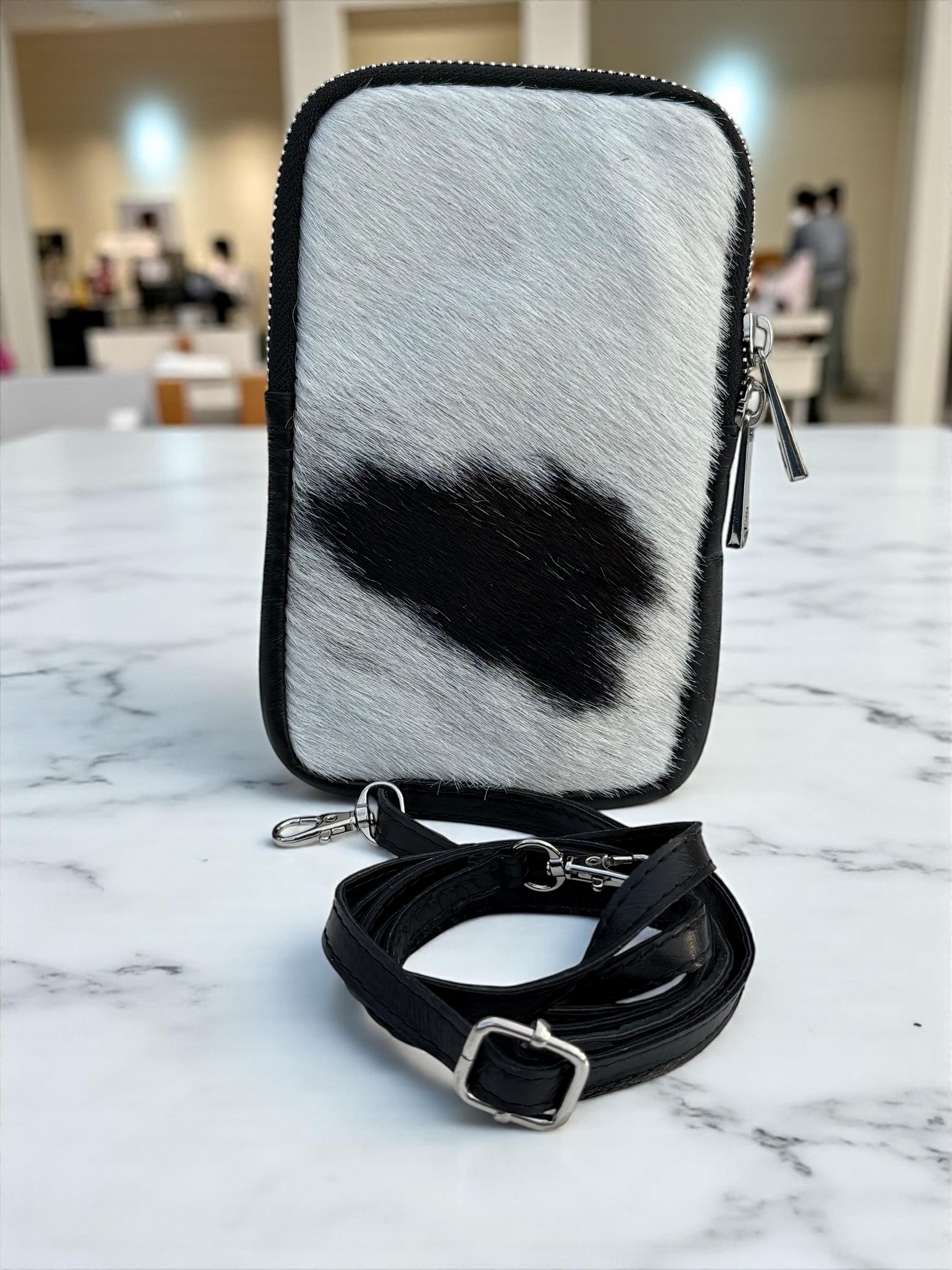 pony hair mini crossbody bag