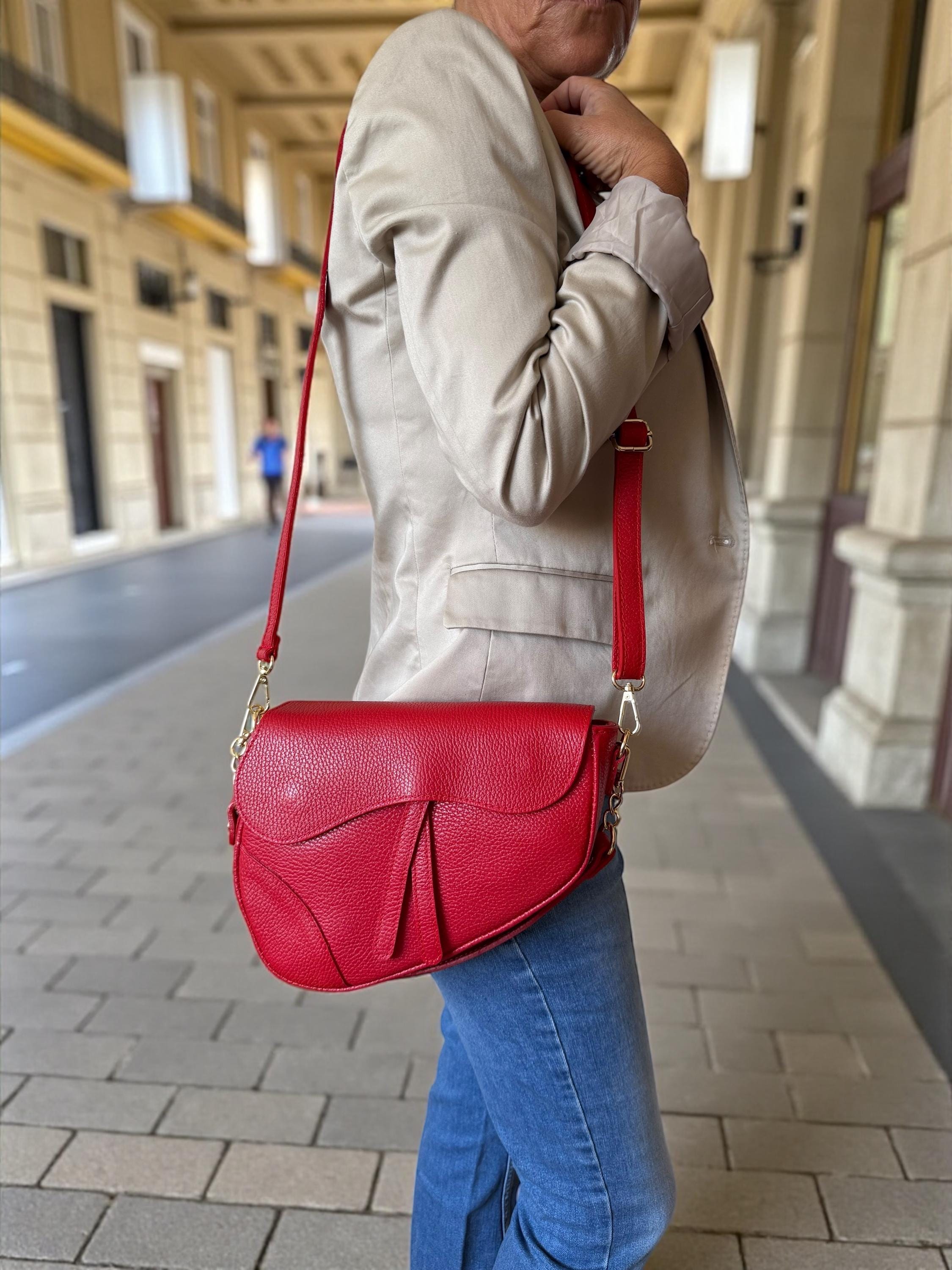 Luxury brand inspired Saddle bag